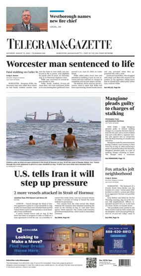 Cover of Telegram & Gazette