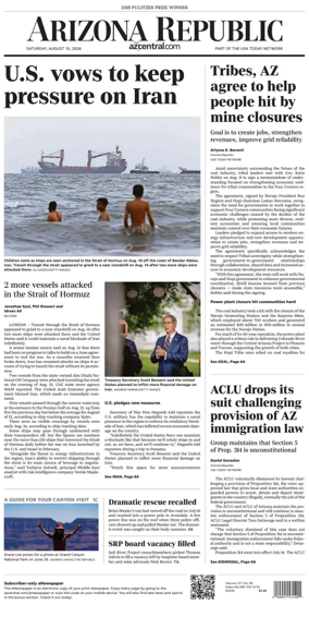 Cover of The Arizona Republic