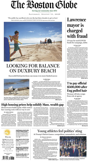Cover of The Boston Globe