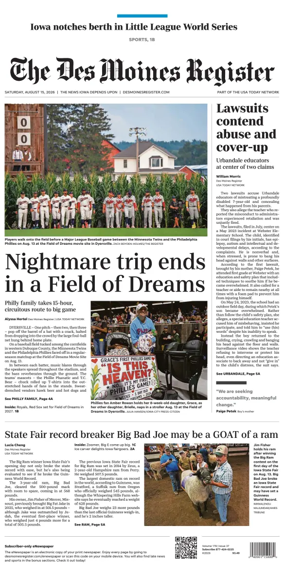 Cover of The Des Moines Register
