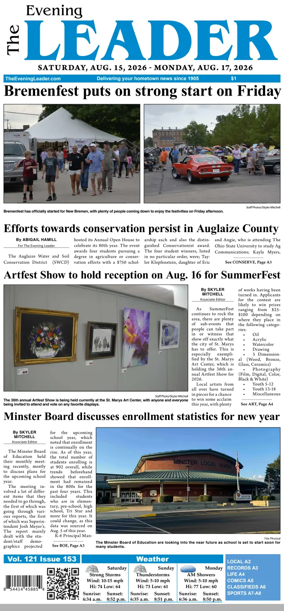 Cover of The Evening Leader