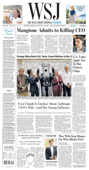 Cover of The Wall Street Journal