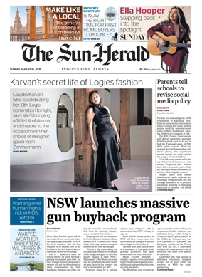 Cover of The Sydney Morning Herald