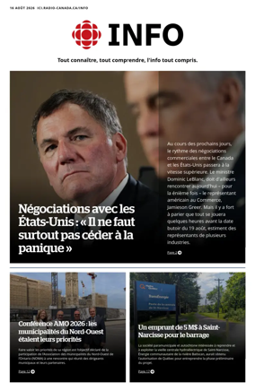 Cover of Radio-Canada Info