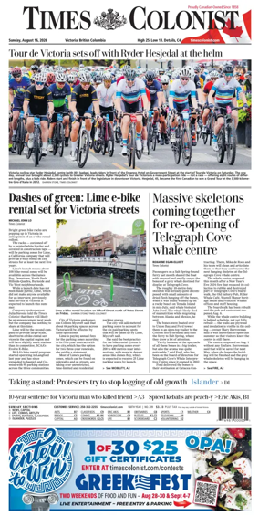 Cover of Times Colonist