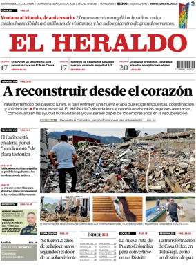 Cover of El Heraldo (Colombia)