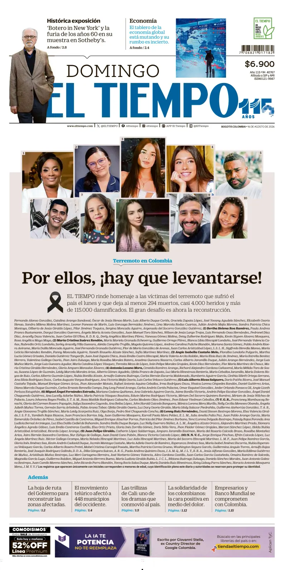 Cover of El Tiempo (Bogota)