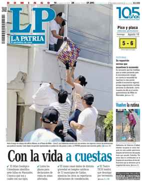 Cover of La Patria (Colombia)