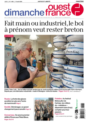 Cover of Dimanche Ouest France (Finistere)