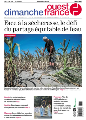 Cover of Dimanche Ouest France (Mayenne)