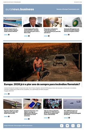 Cover of Euronews Business (Portuguese)
