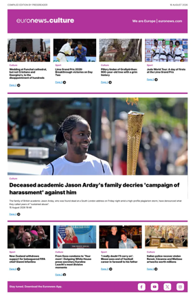 Cover of Euronews Culture and Sport Compiled Edition