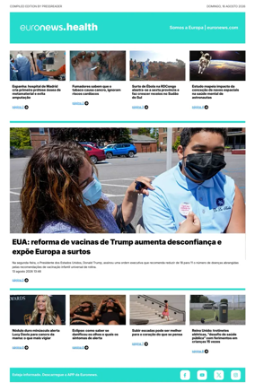 Cover of Euronews Health (Portuguese)