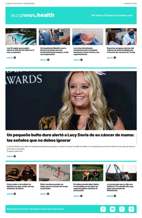 Cover of Euronews Health (Spanish) Compiled Edition