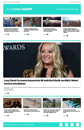 Cover of Euronews Health (Turkish) Compiled Edition