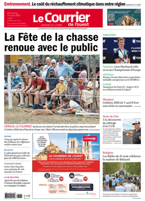 Cover of Le Courrier de l’Ouest (Angers)