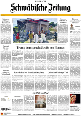 Cover of Schwabische Zeitung (Biberach)