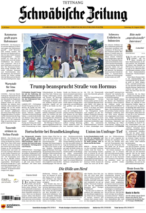 Cover of Schwabische Zeitung (Tettnang)