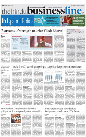 Cover of BusinessLine (Delhi)