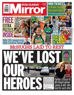 Cover of Irish Sunday Mirror