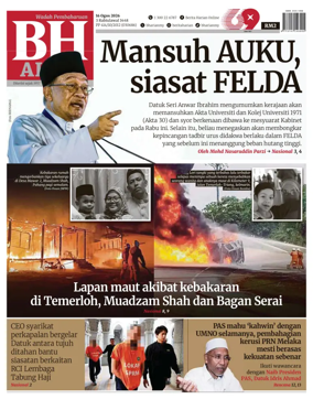 Cover of Berita Harian