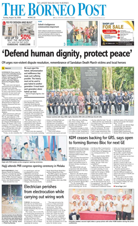 Cover of The Borneo Post (Sabah)
