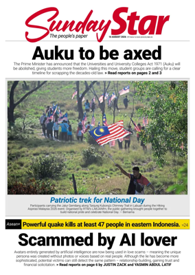 Cover of The Star Malaysia