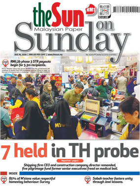 Cover of The Sun (Malaysia)