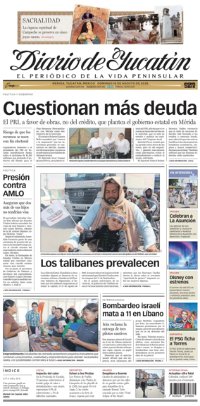 Cover of Diario de Yucatan