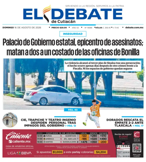 Cover of El Debate de Culiacan