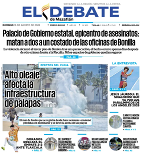 Cover of El Debate de Mazatlan