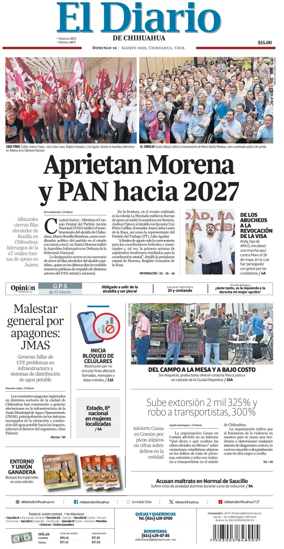 Cover of El Diario de Chihuahua