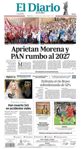 Cover of El Diario de Juarez