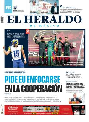 Cover of El Heraldo de Mexico