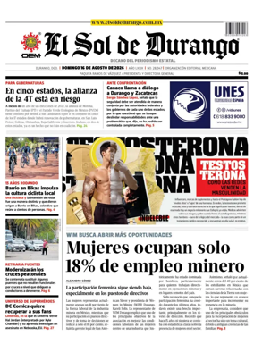 Cover of El Sol de Durango