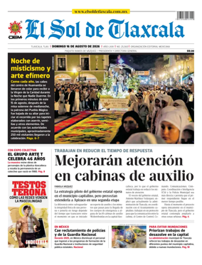 Cover of El Sol de Tlaxcala