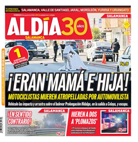 Cover of Periodico Al Dia (Salamanca)