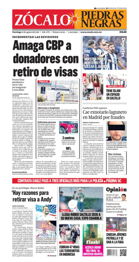 Cover of Zocalo Piedras Negras