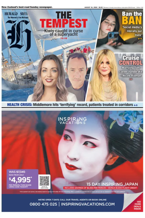 Cover of Herald on Sunday