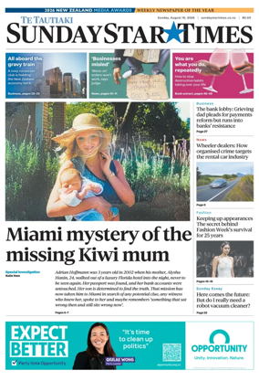 Cover of Sunday Star-Times
