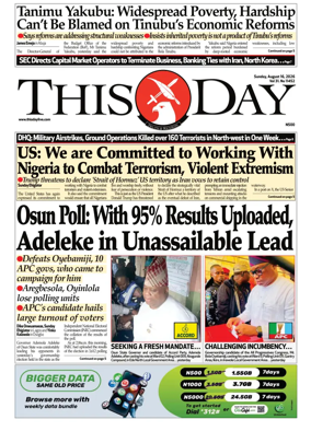 Cover of THISDAY