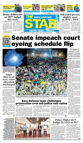 Cover of The Philippine Star