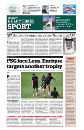 Cover of Gulf Times Sport