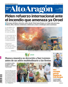 Cover of Diario del Alto Aragon