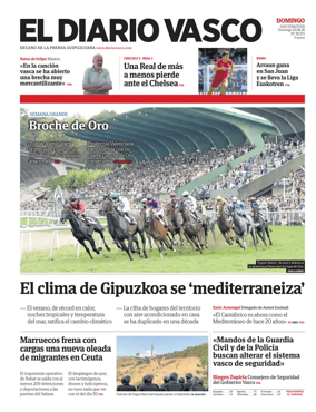 Cover of Diario Vasco (Oarsoaldea)