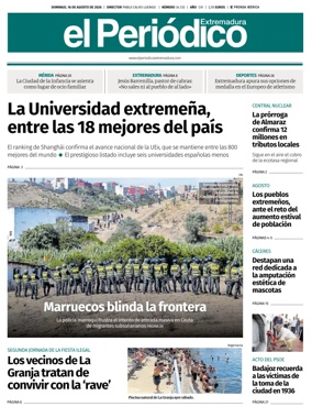 Cover of El Periodico Extremadura