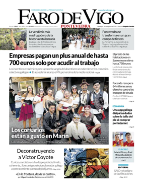 Cover of Faro de Vigo (Pontevedra)