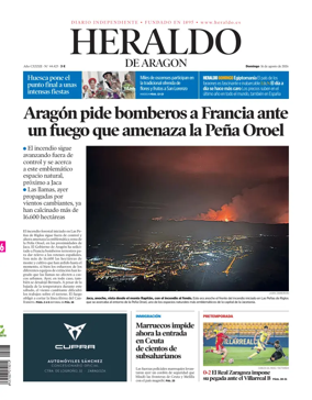Cover of Heraldo de Aragon