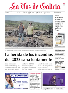 Cover of La Voz de Galicia (A Coruna)