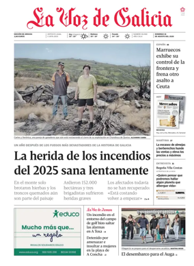 Cover of La Voz de Galicia (Arousa)